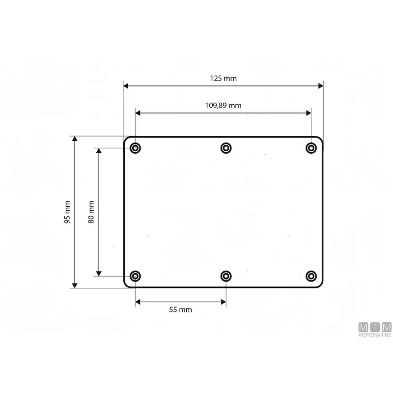 Pannello Quadro Elettrico MTM in Alluminio con Pulsanti Inox