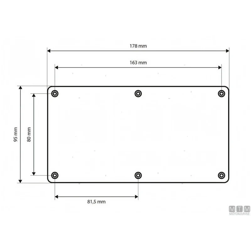 Pannello Quadro Elettrico MTM in Alluminio con Pulsanti Inox