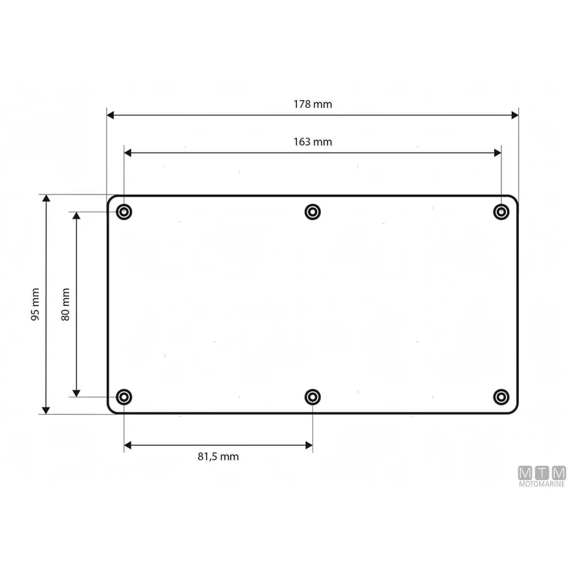 Pannello Quadro Elettrico MTM in Alluminio con Pulsanti Inox