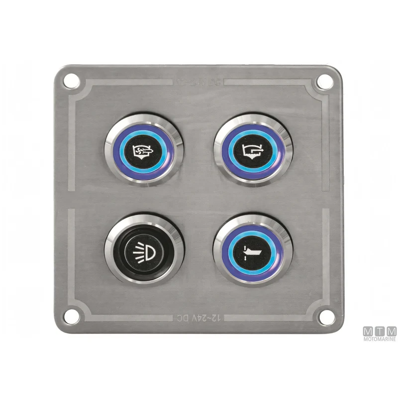 Pannello Quadro Elettrico Inox con Pulsanti Inox MTM