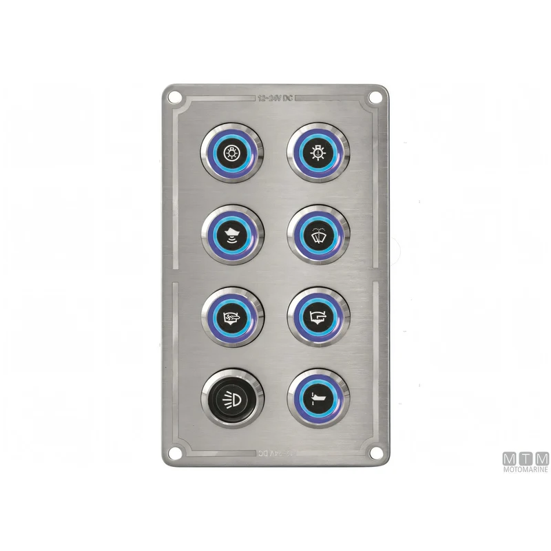 Pannello Quadro Elettrico Inox con Pulsanti Inox MTM