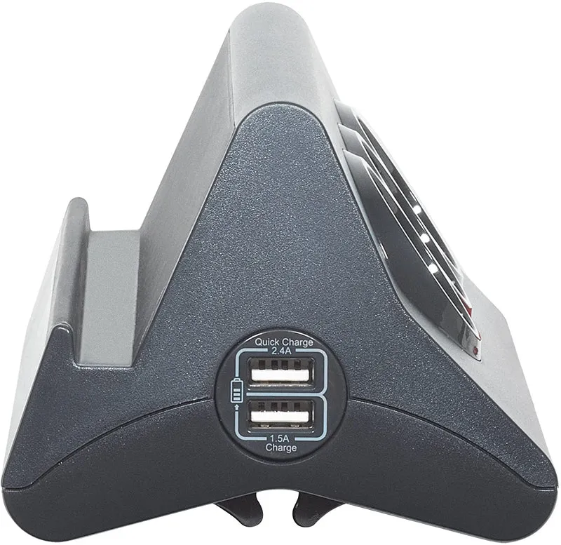 Multipresa da scrivania con 2 prese USB e 3 Prese schuko
