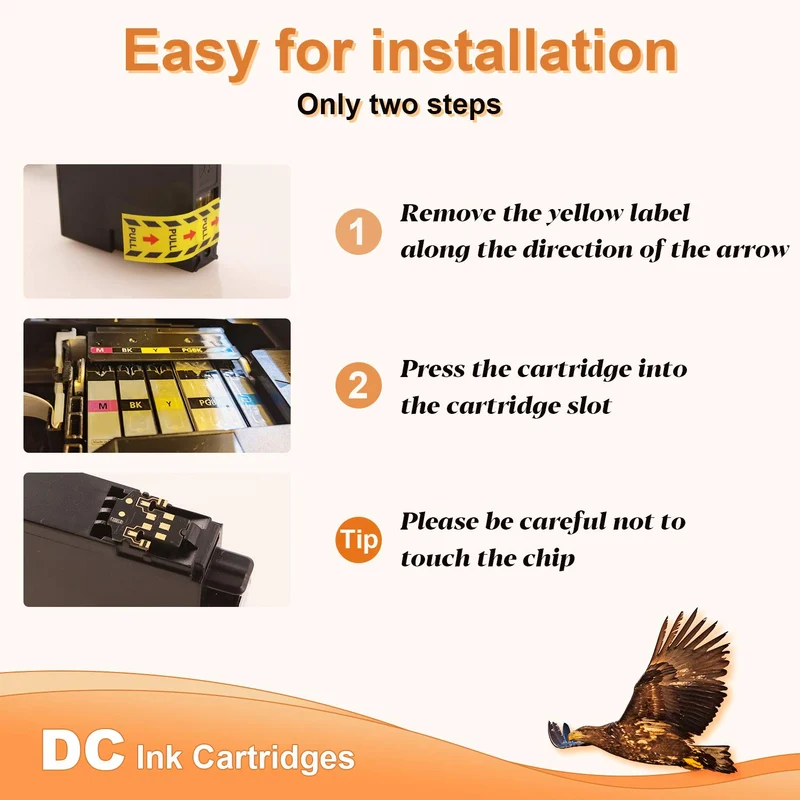 D&C Compatibili Cartucce d'inchiostro Sostituzione per Epson 27 27XL per Epson WorkForce WF-3600 WF-3620 DWF WF-3620 WF WF-3640DTWF WF-7110DTW WF-7210DTW WF-7600 WF-7610DWF WF-7620 (10-Pack)