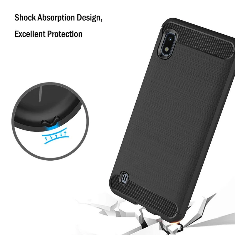 AICEK Cover Compatible Samsung Galaxy A10, Nero Custodia Samsung A10 Silicone Molle Black Cover per Galaxy A10 Soft TPU Case (6.2 Pollici)