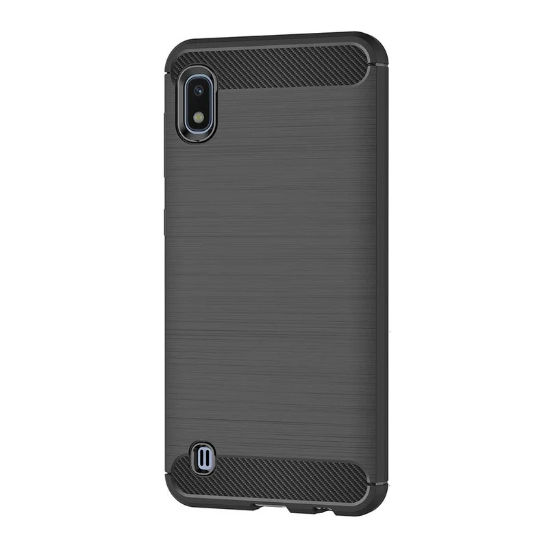 AICEK Cover Compatible Samsung Galaxy A10, Nero Custodia Samsung A10 Silicone Molle Black Cover per Galaxy A10 Soft TPU Case (6.2 Pollici)