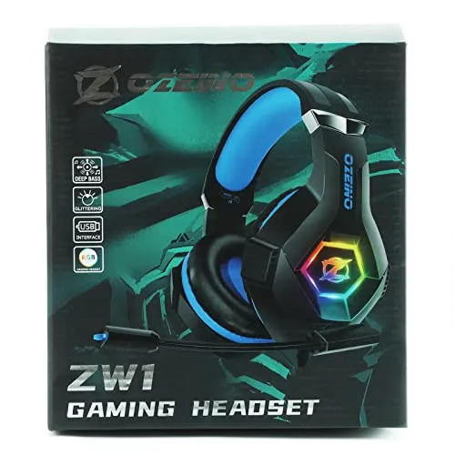 Ozeino Cuffie Gaming per Ps4 Ps5 PC Xboxone, Cuffie con Microfono Cancellazione del Rumore, 3D Surround Sound, Cuffie Comfort con LED RGB