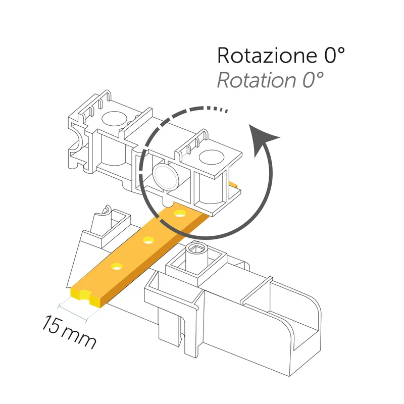 Supporti per barre in rame autoestinguente IP00 resistenza al calore 130° C