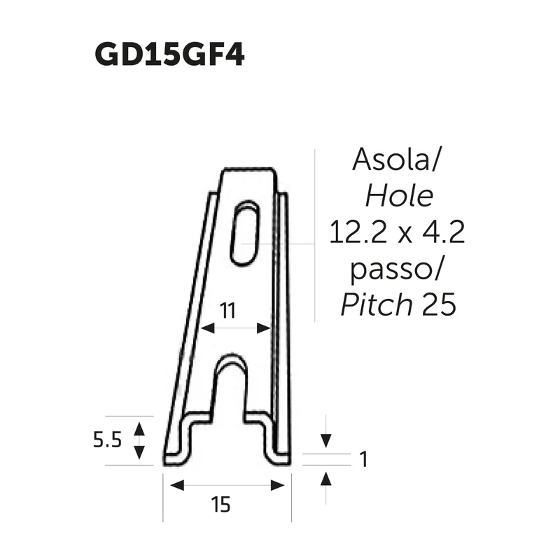 Guide DIN e staffe per supporto apparecchiature elettriche