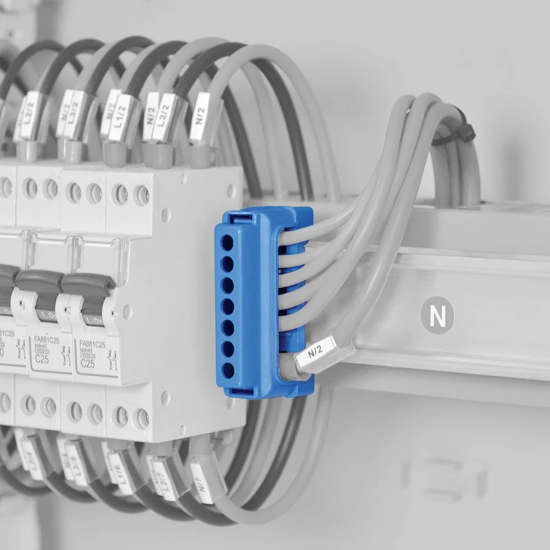 Morsettiere di ripartizione unipolari, per collegamento cavi elettrici