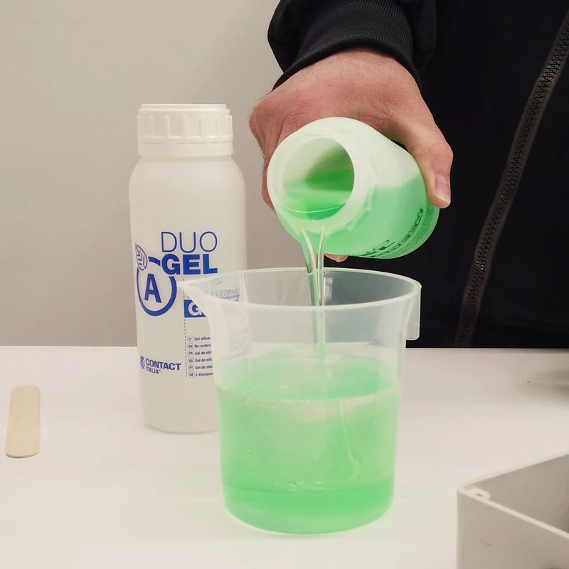 Gel bicomponente siliconico DuoGel per isolamento elettrico atossico bassa viscosità