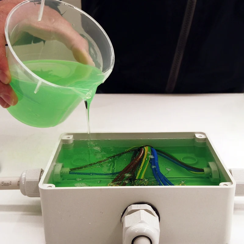 Gel bicomponente siliconico DuoGel per isolamento elettrico atossico bassa viscosità