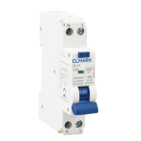 Interruttore magnetotermico differenziale 1P+N 32A Classe A 6kA 30mA 1 modulo Elmark JEL9A