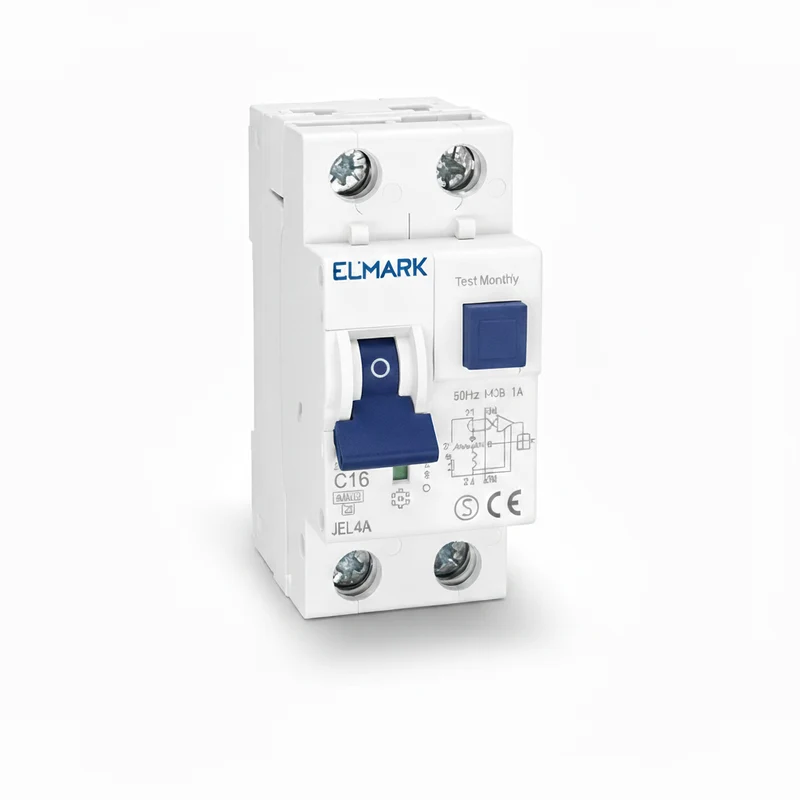 Magnetotermico Differenziale (RCBO) JEL4A 2P 16A 30mA 6kA Classe A Elmark