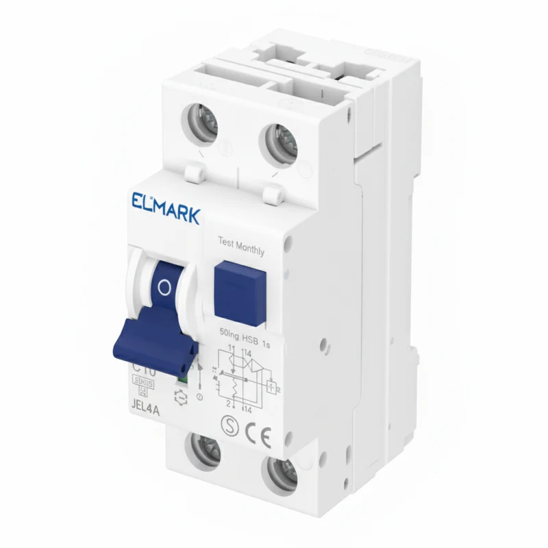 Magnetotermico Differenziale (RCBO) JEL4A 2P 10A 30mA 6kA Classe A Elmark