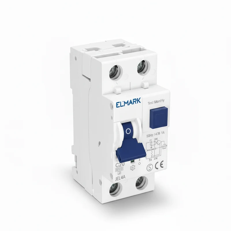 Magnetotermico Differenziale (RCBO) JEL4A 2P 20A 30mA 6kA Classe A Elmark