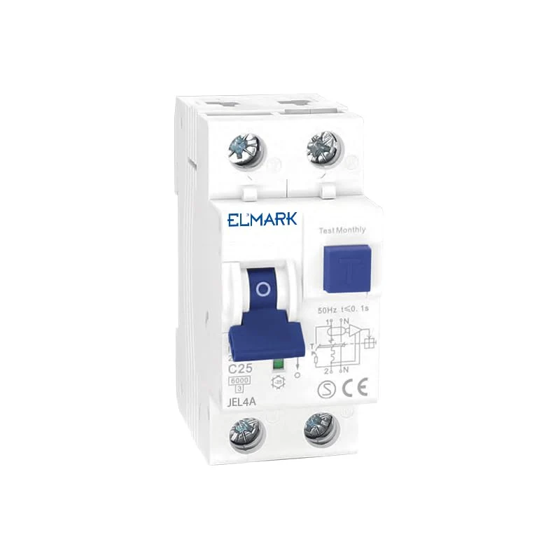 Magnetotermico Differenziale (RCBO) JEL4A 2P 25A 30mA 6kA Classe A Elmark
