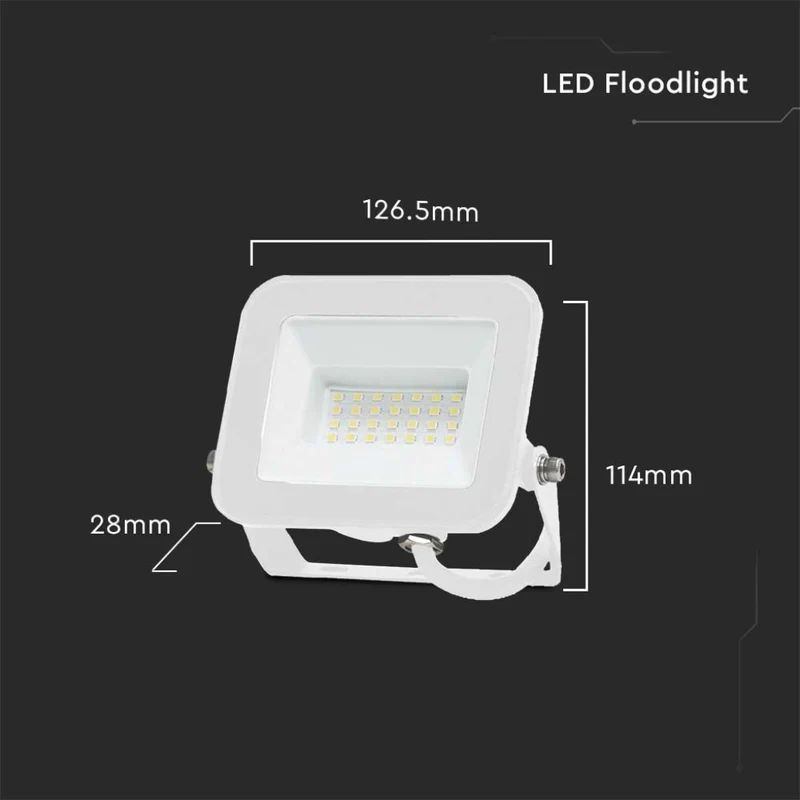 Faro LED V-TAC PRO 20W Chip Samsung Luce Bianca Naturale 4000K IP65