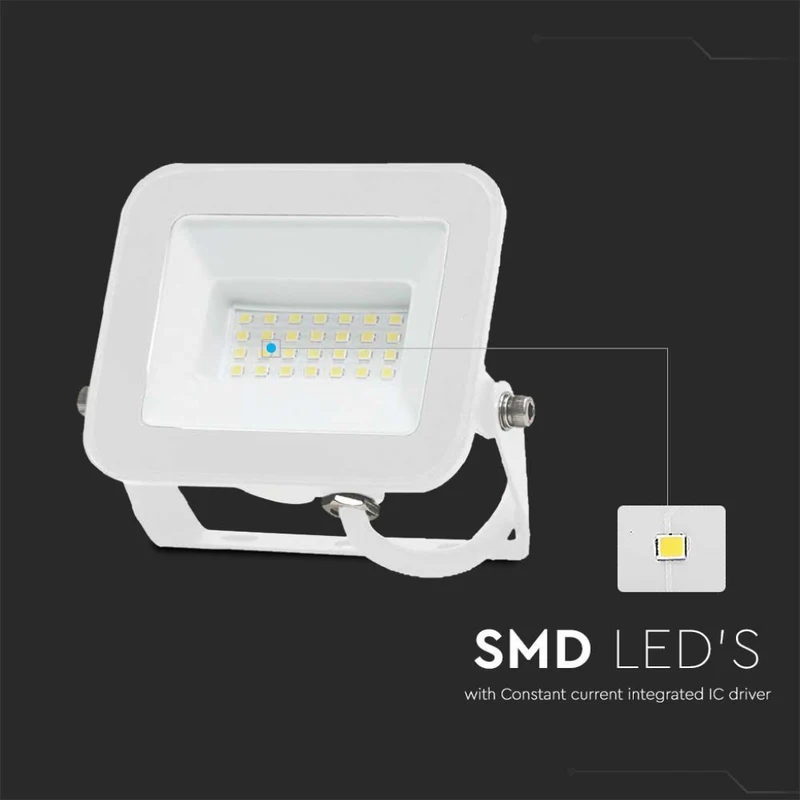 Faro LED V-TAC PRO 20W Chip Samsung Luce Bianca Naturale 4000K IP65