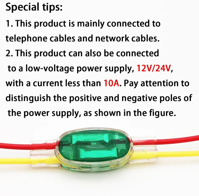 Kit 10 Connettori U1R a Doppia Testa con Gel | IDC Senza Spelatura | Cavi 0.5–0.9mm / 19–24 AWG