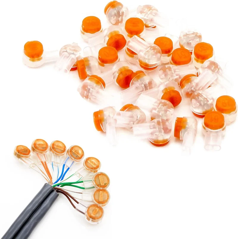 Kit 10 Connettori UY Scotchlok con Gel Isolante | IDC Senza Spelatura | Cavi 19–26 AWG