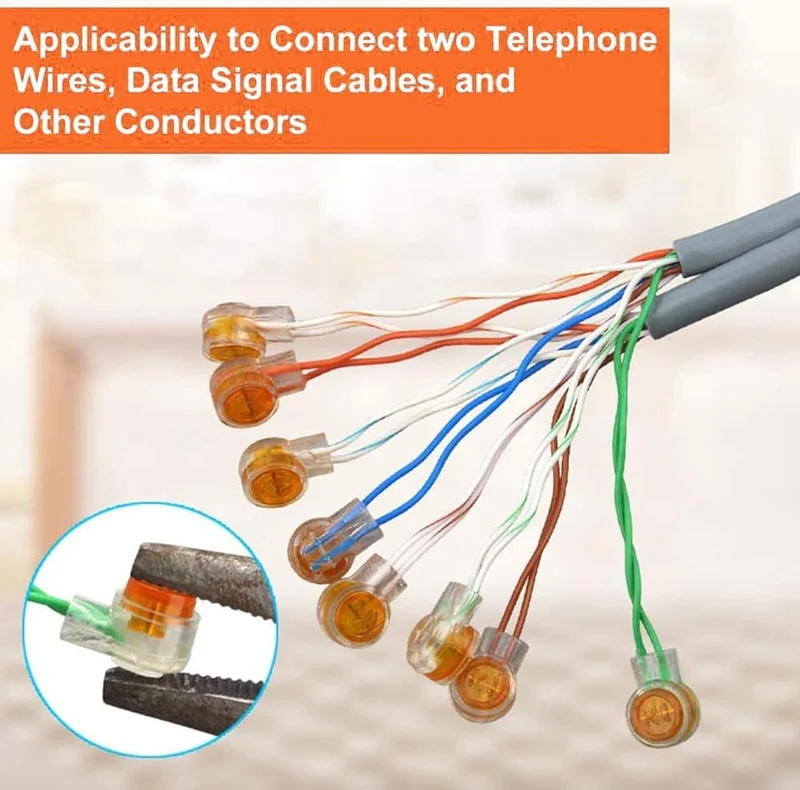 Kit 10 Connettori UY Scotchlok con Gel Isolante | IDC Senza Spelatura | Cavi 19–26 AWG