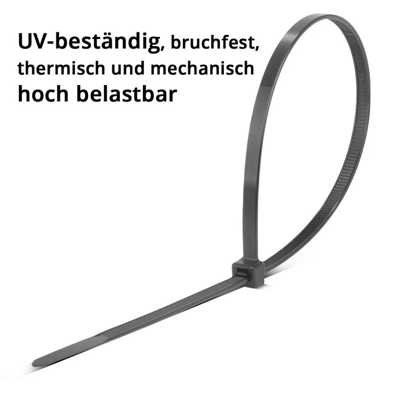 STAHLWERK Kabelbinder 600er Set 2,5 x 150 mm | 3,6 x 150 mm | 3,6 x 200 mm | 4,8 x 300 mm in schwarz und weiß, Kabelstrapse in Industrie-Qualität, UV-beständig, extrem zugfest, stabil und langlebig