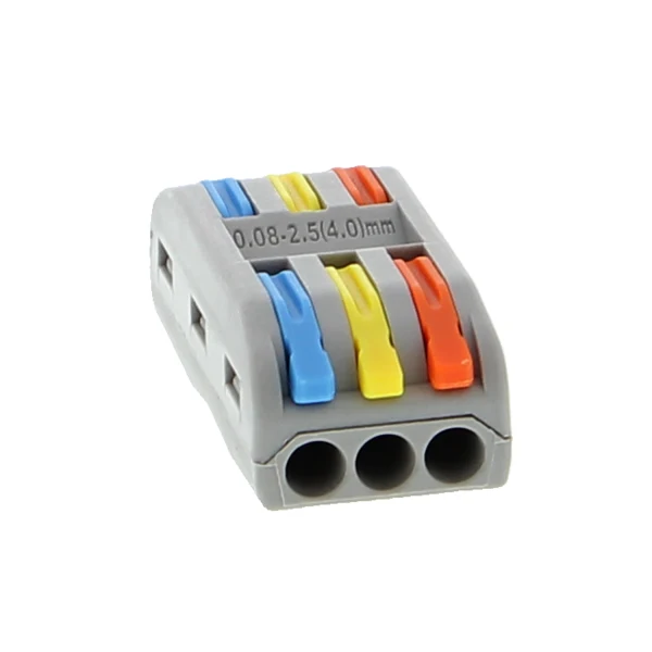Connettore a leva per cavi 3 fori per lato (3 ingressi / 3 uscite) - ProPart PECT3