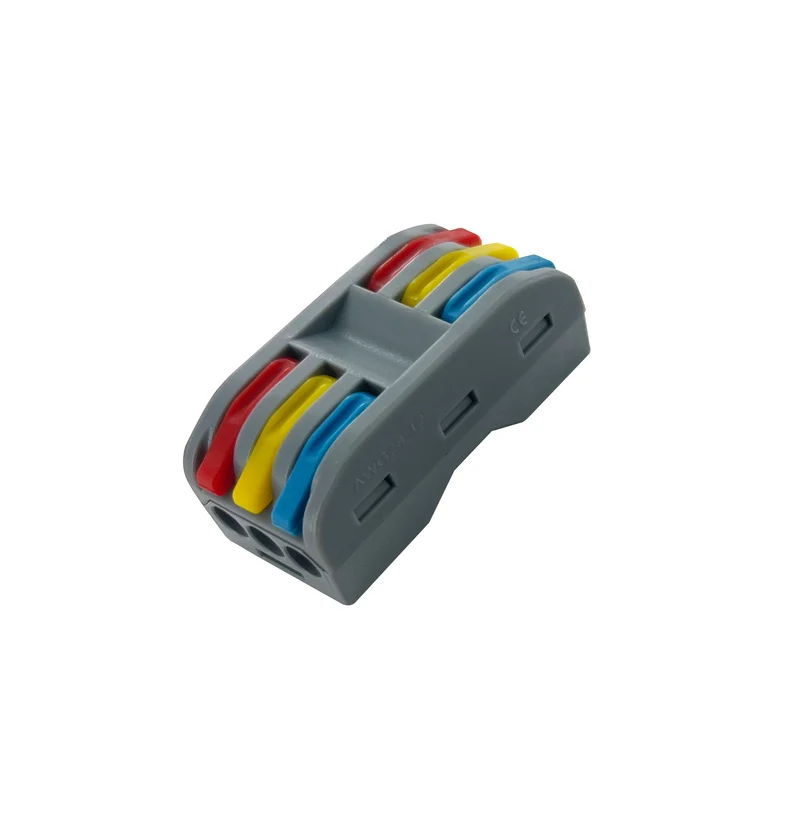 Connettore a leva per cavi 3 fori per lato (3 ingressi / 3 uscite) - ProPart PECT3