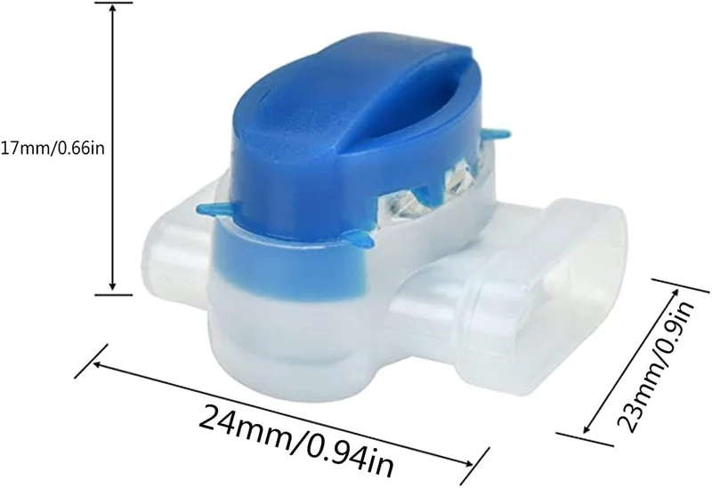 Morsetto Connettore Stagno a Gel IP67 - Kit 20 Pezzi - Modello 314 per Cavi da 0,5 a 1,5mm²