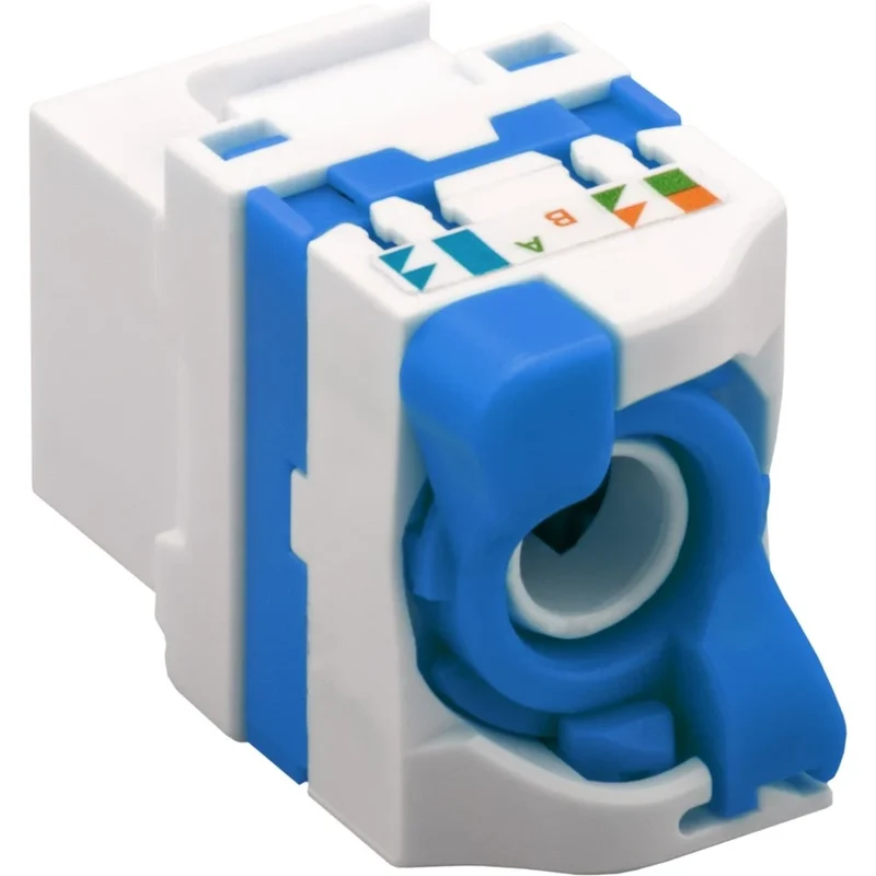 Presa dati rj45 cat6 utp ethernet compatibile vimar plana crimpaggio senza utensile