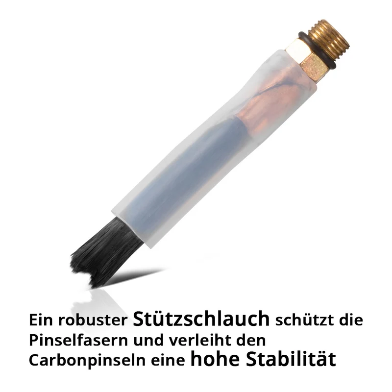 STAHLWERK Kohlefaserpinsel | Carbonpinsel für Schweißnaht-Reinigungsgeräte, Passiviergeräte, Beizgeräte und Elektrolytgeräte mit integrierter Pumpe