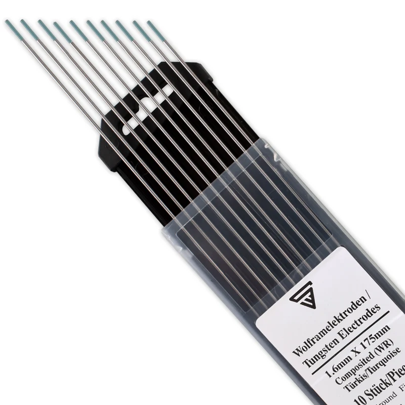 STAHLWERK Wolframelektroden / Schweißelektroden WR Türkis 1,6 x 175 mm praktischen 10er Set