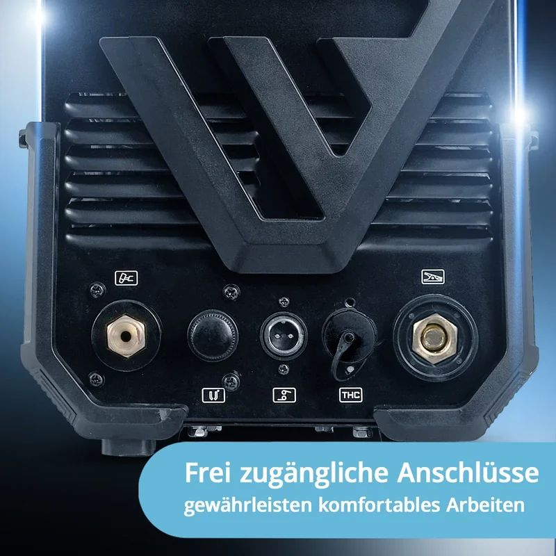 STAHLWERK Plasmaschneider CUT 80 P Digital Vollausstattung | 80 A Inverter-Plasmaschneider | HF-Pilotzündung | Digitalanzeige | THC-Schnittstelle für CNC | Schneidleistung bis 25 mm | Plasma Cutter mit 2T/4T-Funktion