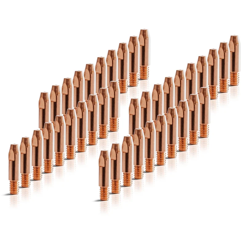 STAHLWERK 40er Set AK25 | MB25 | KD24 | MB24 Stromdüsen | Kontaktdüsen für Aluminium M6x28 in 1,0 mm MIG MAG Verschleißteile Set | Schweißzubehör für Schweißbrenner