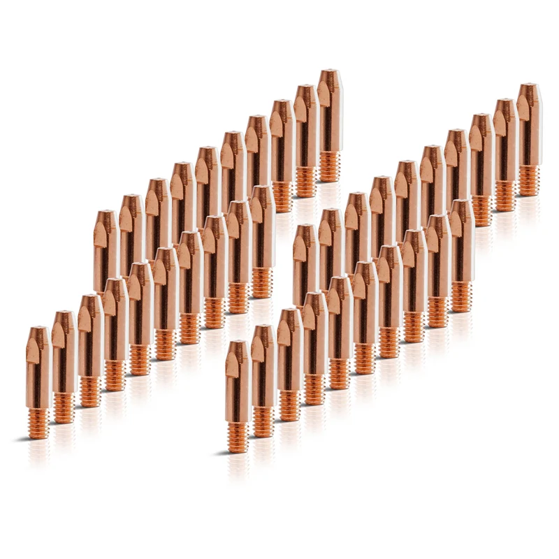 STAHLWERK 40er Set AK25 | MB25 | KD24 | MB24 Stromdüsen | Kontaktdüsen M6x28 in 1,0 mm MIG MAG Verschleißteile Set | Schweißzubehör für Schweißbrenner