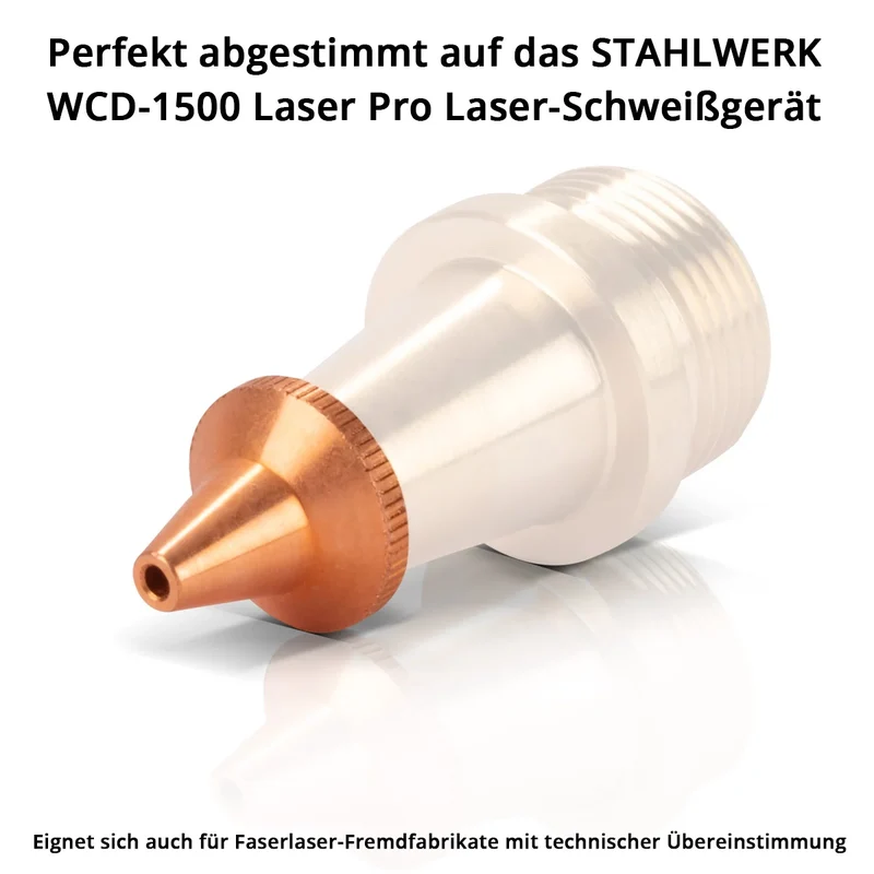 STAHLWERK 5er Set Schneiddüsen (ohne Träger) M8 x 1,5 mm für Schweißbrenner von Laser-Schweißgeräten