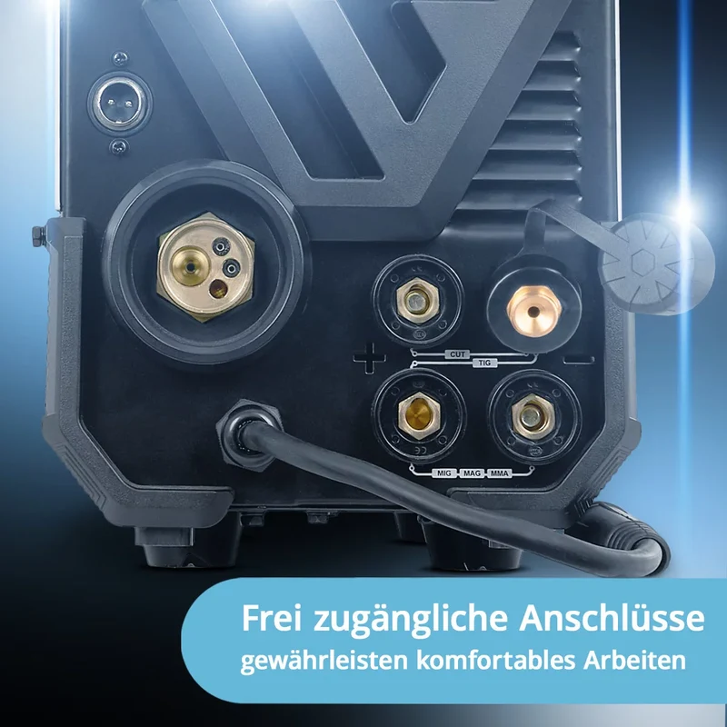 STAHLWERK CTM-250 ST Kombi-Schweißgerät WIG + MIG/MAG + MMA/ARC + CUT/Plasma mit 200 Ampere und 45 Ampere Plasma-Funktion