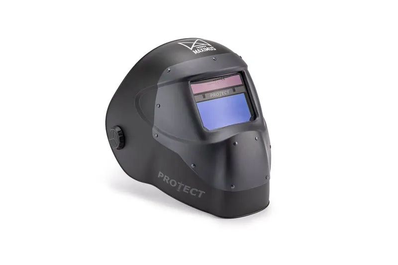 Laser-Schweisshelm MAXIMUS TROOPER, mit permanentem Laserschutz & ADF, ultraleicht, Hochtemperaturbeständige Aluschale bis 600°C