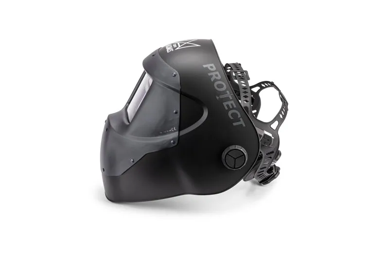 Laser-Schweisshelm MAXIMUS TROOPER, mit permanentem Laserschutz & ADF, ultraleicht, Hochtemperaturbeständige Aluschale bis 600°C