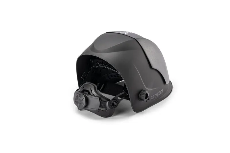 Laser-Schweisshelm MAXIMUS, Laserschutz & ADF, nur 860g, Temp.best. Aluschale bis 600°C, grosser Sichtbereich