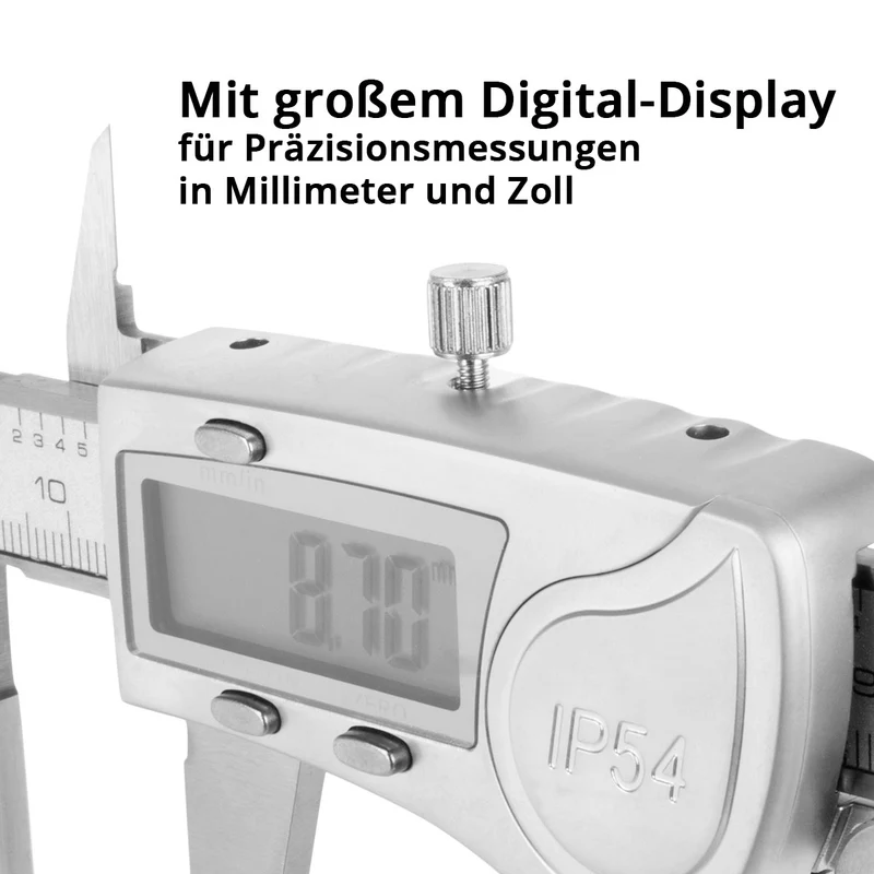 STAHLWERK Digitaler Messschieber DMS-3 ST & Reißnadel 145 mm