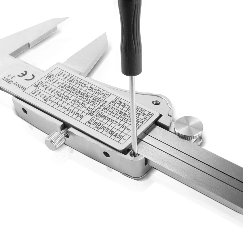 STAHLWERK Digitaler Messschieber DMS-3 ST & Reißnadel 145 mm