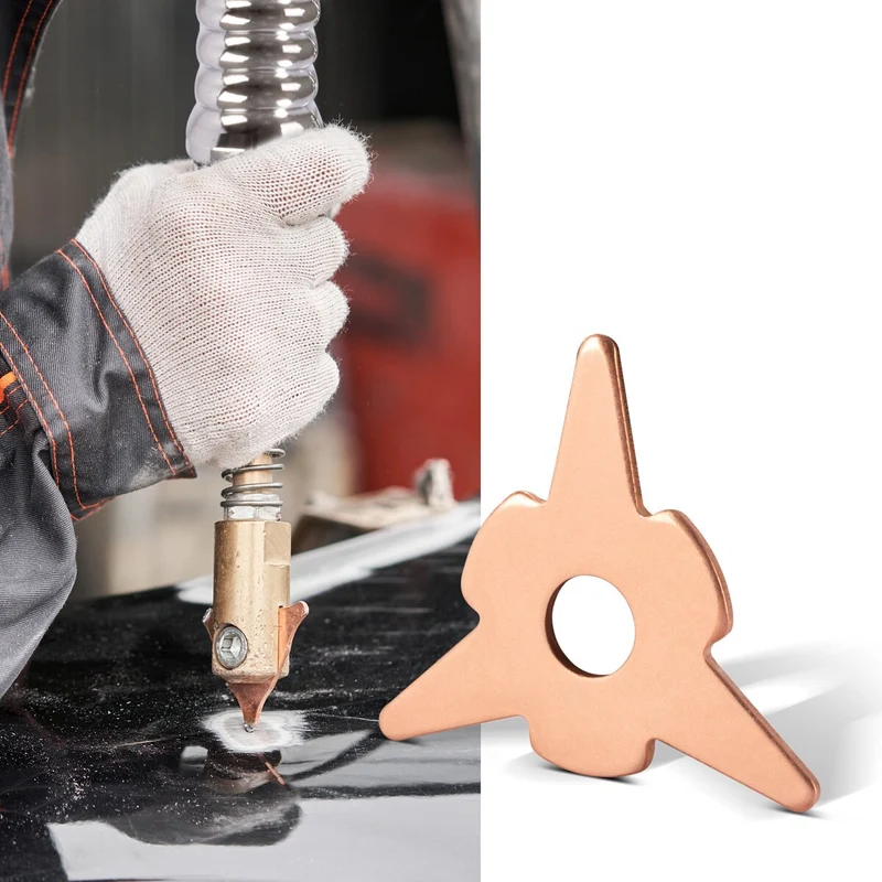 STAHLWERK Ausbeulsterne 20er Set, Smart Repair Zubehör für Ausbeulspotter / Dellenlifter / Punktschweißgerät / Ausbeulwerkzeug zur professionellen Reparatur von Kfz Karosserien