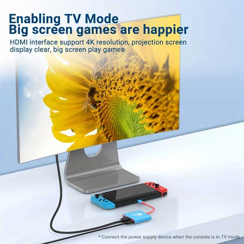 Switch Dock Per Switch Docking Station Per TV, Portatile Per Switch TV Adattatore Dock Di Ricarica USB C, Hub Di Uscita Interfaccia Da Tipo C A 4K HD Per Switch OLED/Steam Deck/Samsung DeX