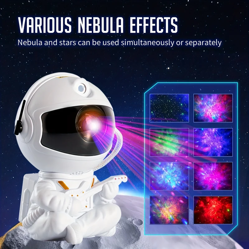 1pc Lampada Di Proiezione Della Via Lattea Dell'astronauta Con Telecomando Cavo Di Alimentazione USB Lampada Di Proiezione Del Pianeta Luce Notturna Adatta Per Sala Giochi Per Adulti/home Theater/soffitto/decorazione Della Stanza