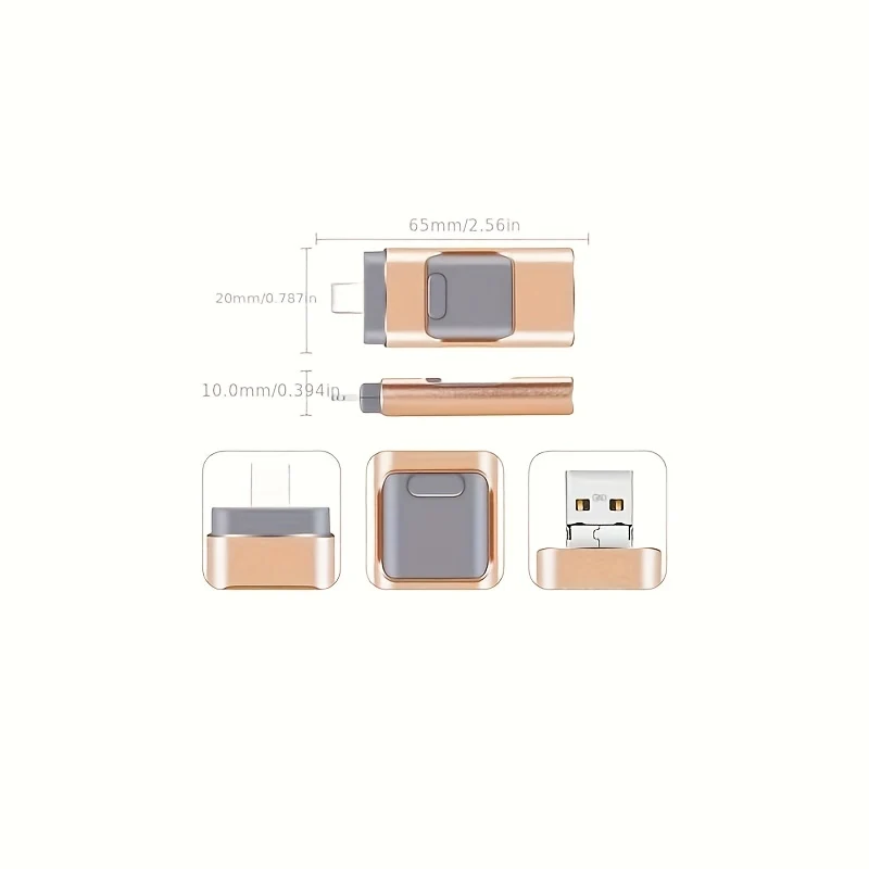 Chiavetta USB, Chiavetta USB Per Memoria Dati Esterna, Chiavetta USB Compatibile Con Telefono, Pad, Android, PC E Altri Dispositivi