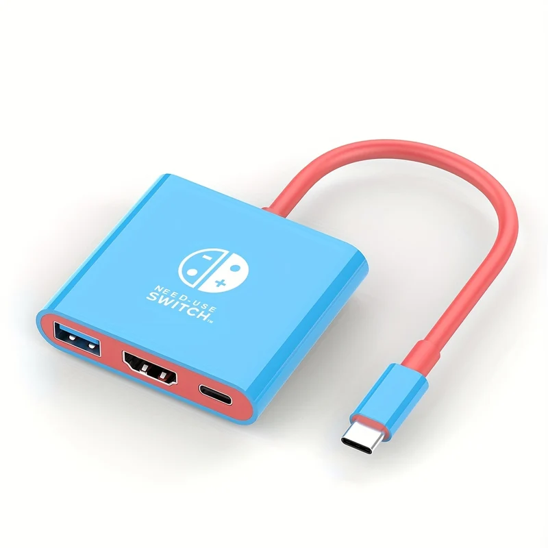 Switch Dock Per Switch Docking Station Per TV, Portatile Per Switch TV Adattatore Dock Di Ricarica USB C, Hub Di Uscita Interfaccia Da Tipo C A 4K HD Per Switch OLED/Steam Deck/Samsung DeX