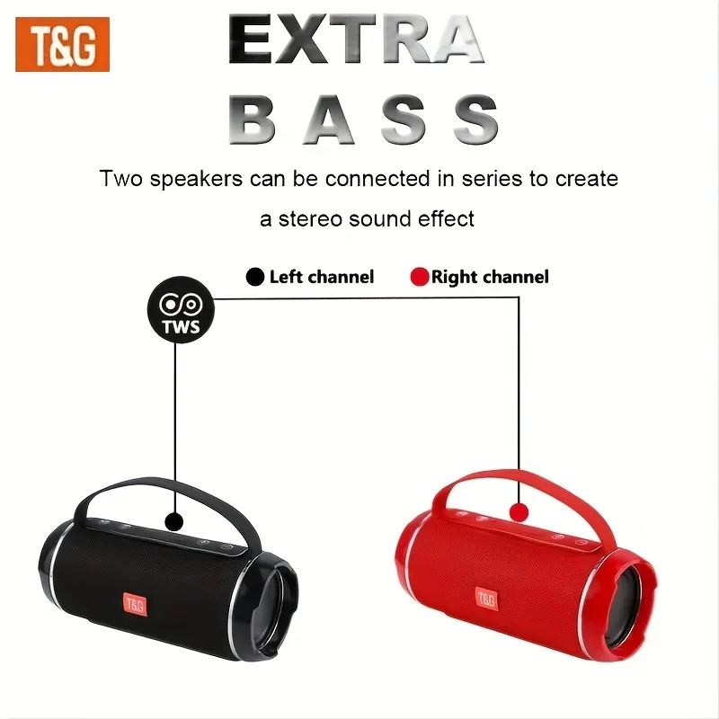 TG116C Altoparlante Compatibile Wireless Verticale Portatile Da Esterno, Lettore Musicale Con Altoparlante A Cubo Piccolo, Supporto Musica Radio USB/TF/FM, Altoparlante Stereo Ultra Basso, Connessione
