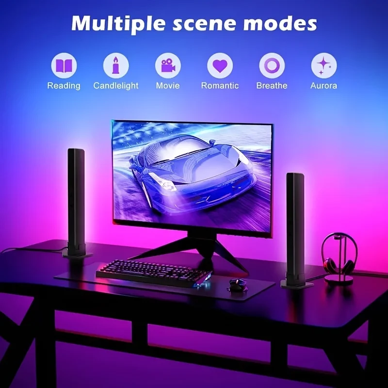 La Luce Dell'atmosfera, La Luce A LED Con Telecomando E Il Colore Di Trasformazione Del Telecomando Con Controllo APP, Possono Collegare Varie Interfacce USB, Power Bank, Computer, Testine Di Ricarica, Ecc. Per Soddisfare La Maggior Parte Delle Esigenze