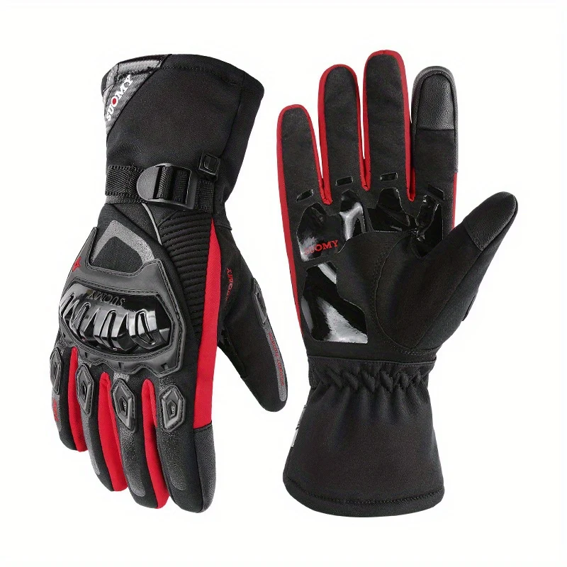 Guanti invernali per moto Mantieni caldo l'equipaggiamento da motocross antivento impermeabile Moto Motorbike Guanti touch screen sportivi all'aperto